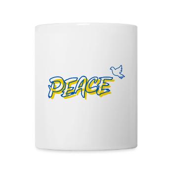 Peace Friede Urkaine Friedenstaube - Tasse - Weiß - Vorne