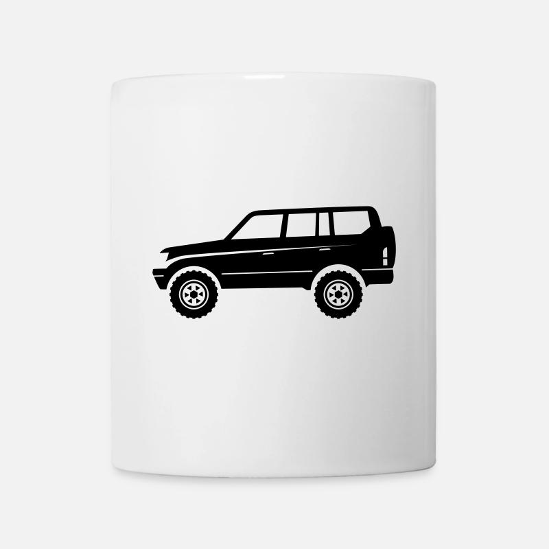 VUS d’aventure tout-terrain - Mug blanc - blanc