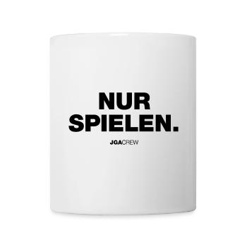 Nur Spielen (JGA - Jungesellenabschied) - Tasse - Weiß - Vorne