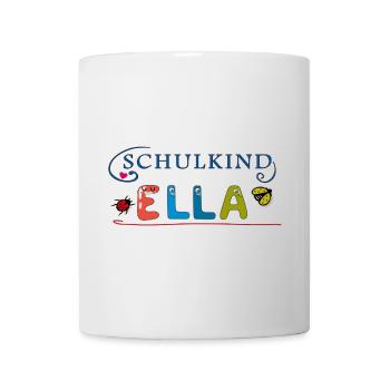 Schulkind Ella - Tasse - Weiß - Vorne