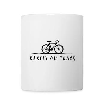 Rarely Off Track Cycling Bike Shirt - Mug - white - Front