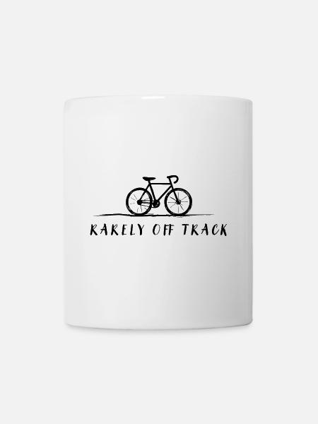 rarely off track cycling bike shirt - Tasse - Weiß