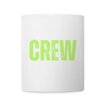 Crew Typography grün - Tasse - Weiß - Vorne