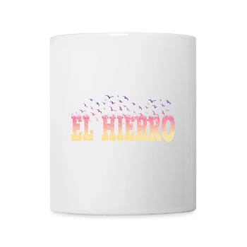 E Hierro Sommer Strand Meer Palmen Vögel Schrift - Tasse - Weiß - Vorne