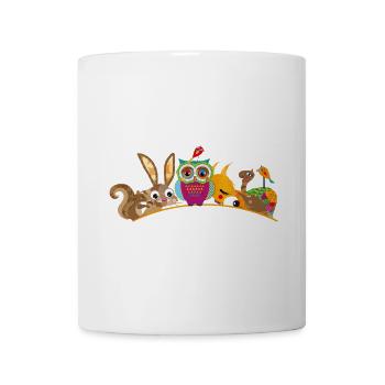 Des animaux de la forêt colorés – unis de manière joyeuse et adaptée aux enfants - Mug blanc - blanc - Devant