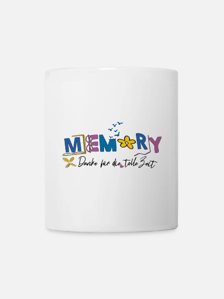 Memory schön war die Zeit - Tasse - Weiß