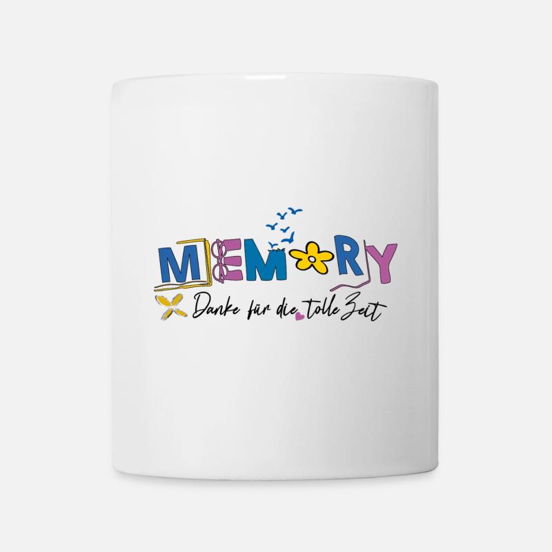 Memory schön war die Zeit - Tasse - Weiß