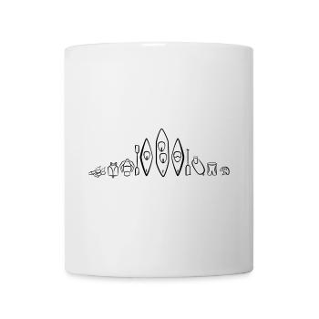 Kanuequipment schwarz - Tasse - Weiß - Vorne