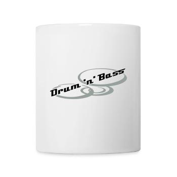 Drum 'n' Bass Design - Tasse - Weiß - Vorne