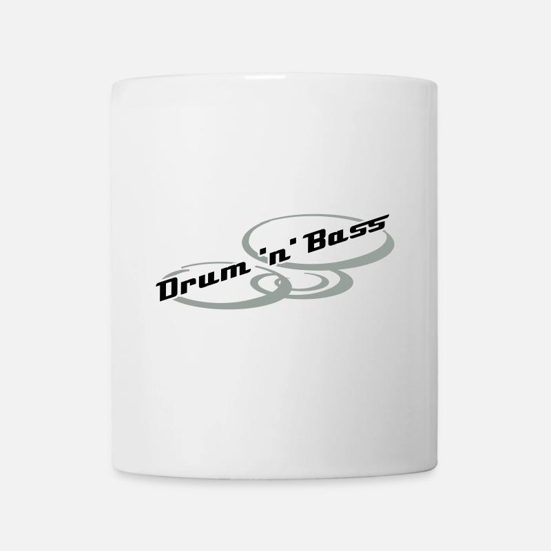 Drum 'n' Bass Design - Tasse - Weiß