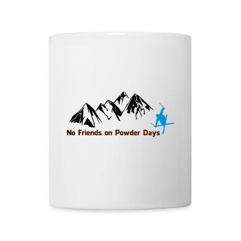 No. friends on Powder days - Mug - white - Front