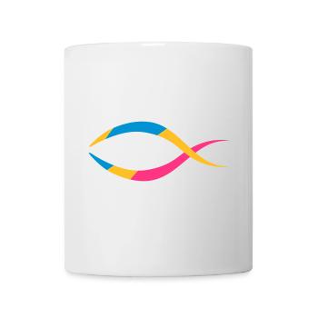 le poisson comme un symbole chrétien - Mug blanc - blanc - Devant