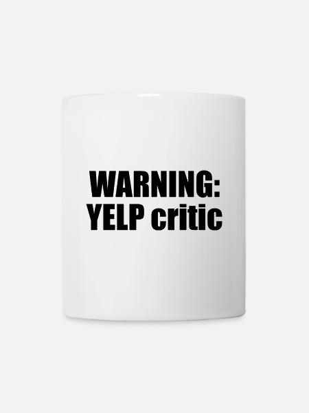 WARNING: YELP critic - Mug - white