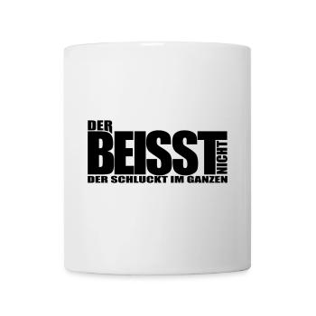 DER BEISST NICHT Hundespruch Hunde Sprüche Hund - Tasse - Weiß - Vorne