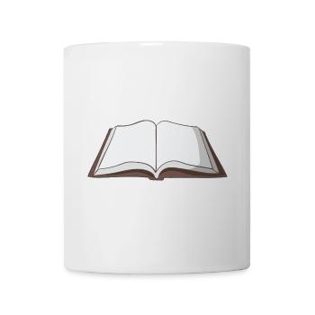 Buch - Tasse - Weiß - Vorne