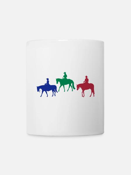 Westernreiter - Tasse - Weiß