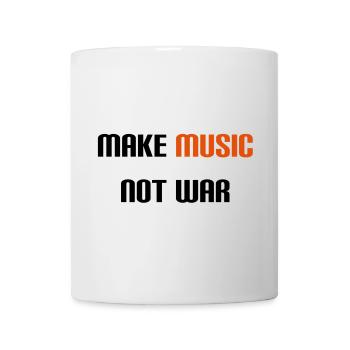 Make Music Not War (V) - Mug blanc - blanc - Devant