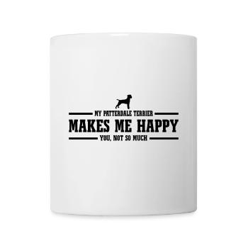PATTERDALE TERRIER makes me happy - Mug - white - Front