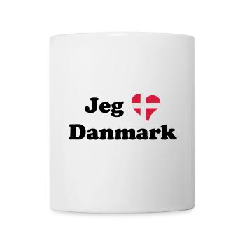 Jeg elsker Danmark - J'aime le Danemark - Mug blanc - blanc - Devant