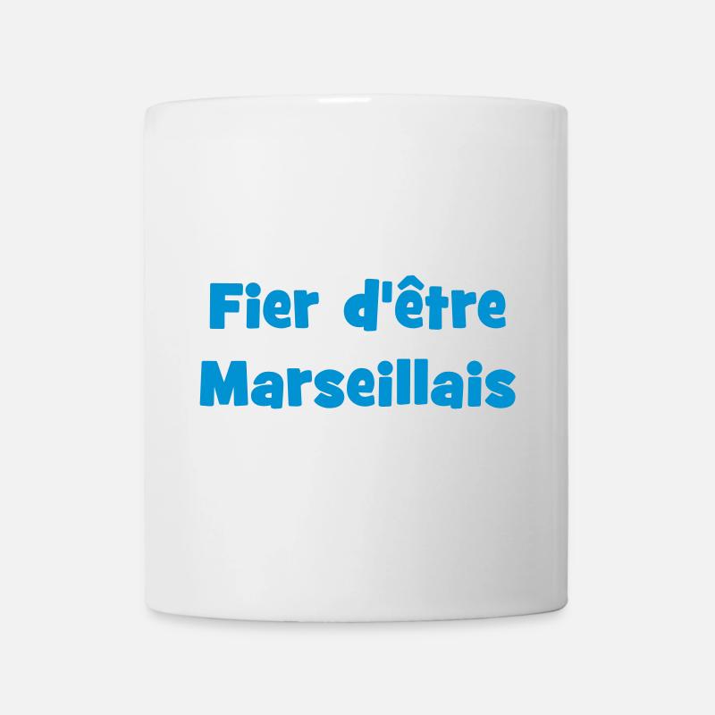Fier d'être marseillais - Mug blanc - blanc