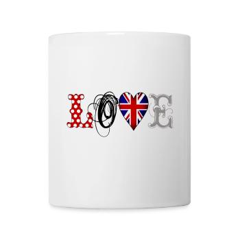 Love UK Black - Tasse - Weiß - Vorne