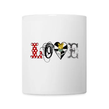 amour lisboa noir - Mug blanc - blanc - Devant