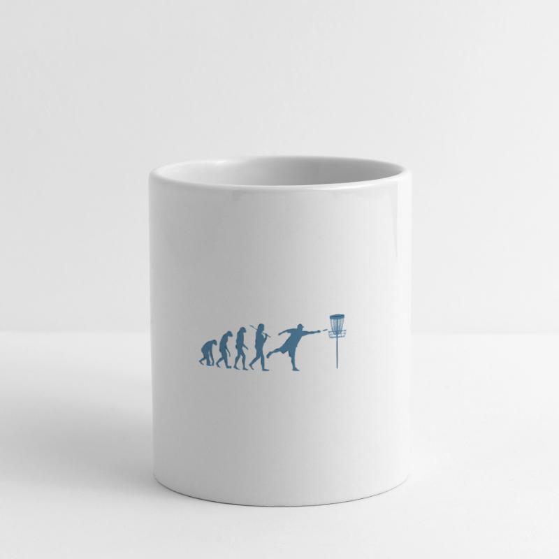 Disc Golf Evolution Mug blanc
