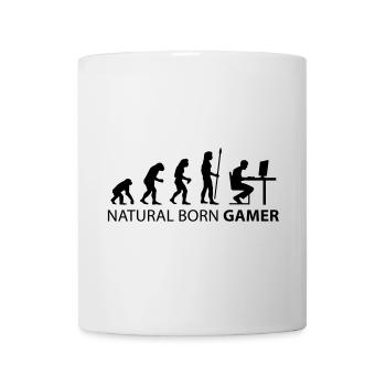 evolution natural born gamer - Tasse - Weiß - Vorne