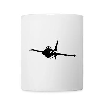 Kampfjet - Tasse - Weiß - Vorne