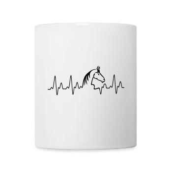 Herzschlag Pferd HD - Tasse - Weiß - Vorne