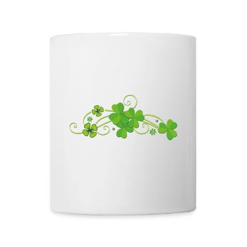 Trèfle chanceux trèfle Saint Patrick St-Sylvestre - Mug blanc - blanc - Devant