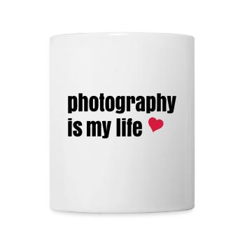 photography is my life - Mug blanc - blanc - Devant