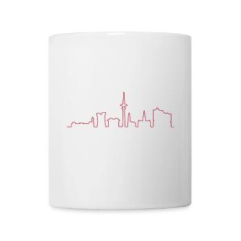 Skyline von HAMBURG, HH Panorama - Tasse - Weiß - Vorne