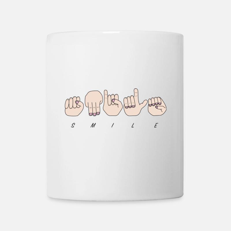 Sign language - Mug - white