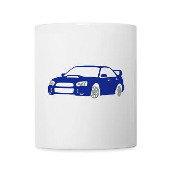voiture de sport - Mug blanc - blanc - Devant