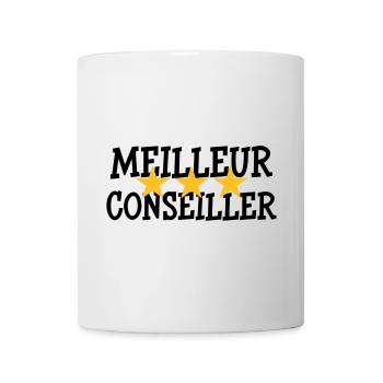 Meilleur Conseiller - Mug blanc - blanc - Devant