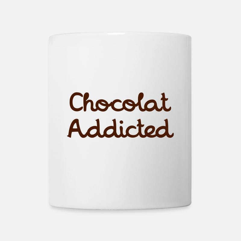 Chocolat Addicted - Mug blanc - blanc