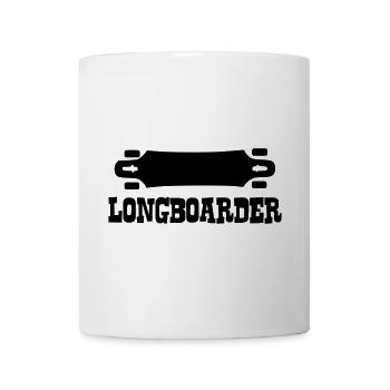 Longboard,Longboarder,Skateboard,Skate,Skater - Mug - white - Front