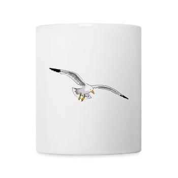 fliegende moewe urlaub fliegen - Tasse - Weiß - Vorne