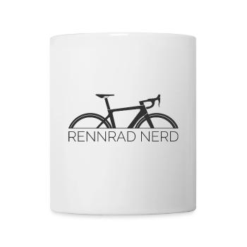 Vélo de route Nerd Vélo Stage Tour Logo Symbole de course - Mug blanc - blanc - Devant