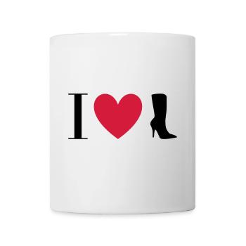 ★ design colors changeable ★ I love boots - Mug - white - Front