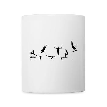 Turnen, Turner - Tasse - Weiß - Vorne