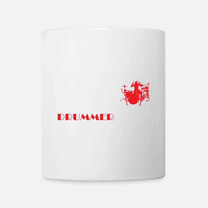 DRUMMER Evolution rot - Tasse - Weiß
