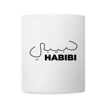 Habibi Treasure Gift Expression arabe Coeur - Mug blanc - blanc - Devant