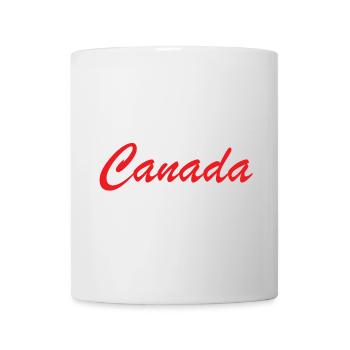 Lettrage Canada Script Rouge - Mug blanc - blanc - Devant