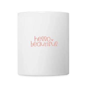 Hello Beautiful  - Mug blanc - blanc - Devant