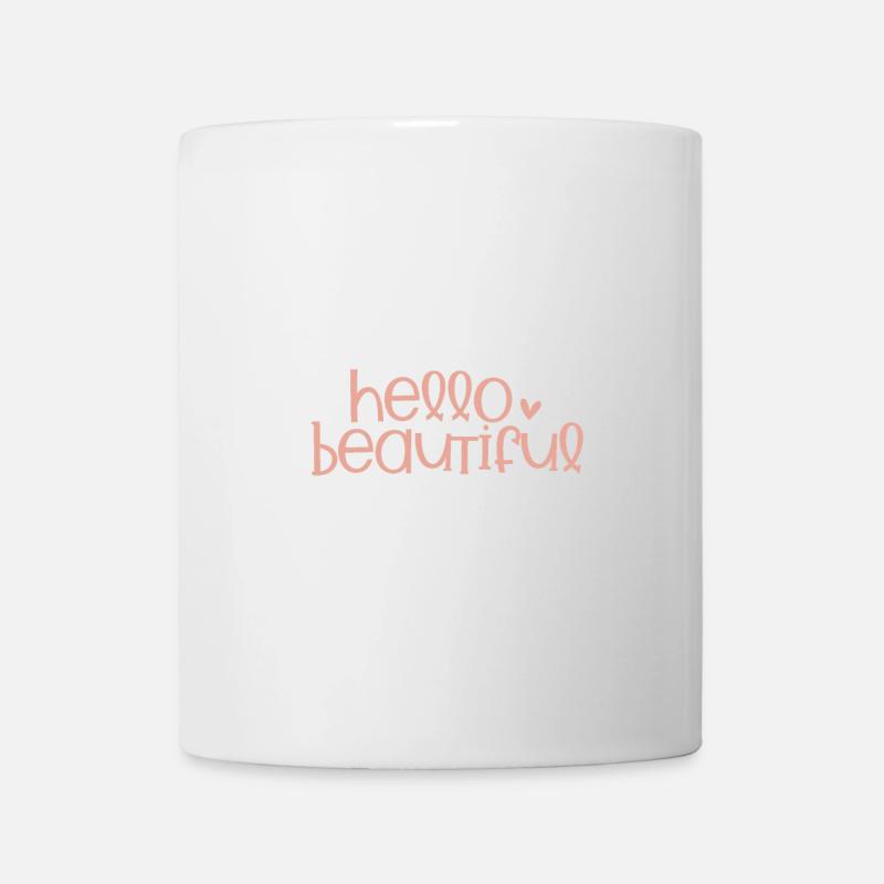 Hallo Hübsche - Tasse - Weiß
