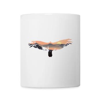 Eagle, Bird, Mountains, Animal Motif, Sunrise - Mug - white - Front