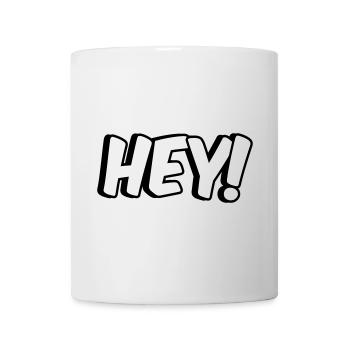 Hey! Comic Design - Tasse - Weiß - Vorne