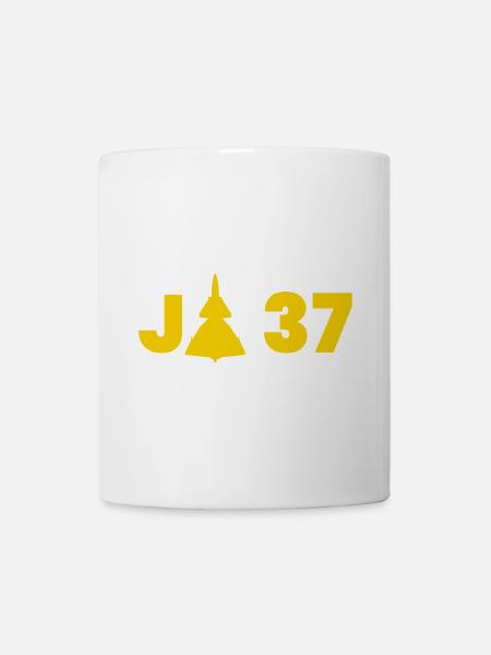 JA 37 Viggen - Tasse - Weiß
